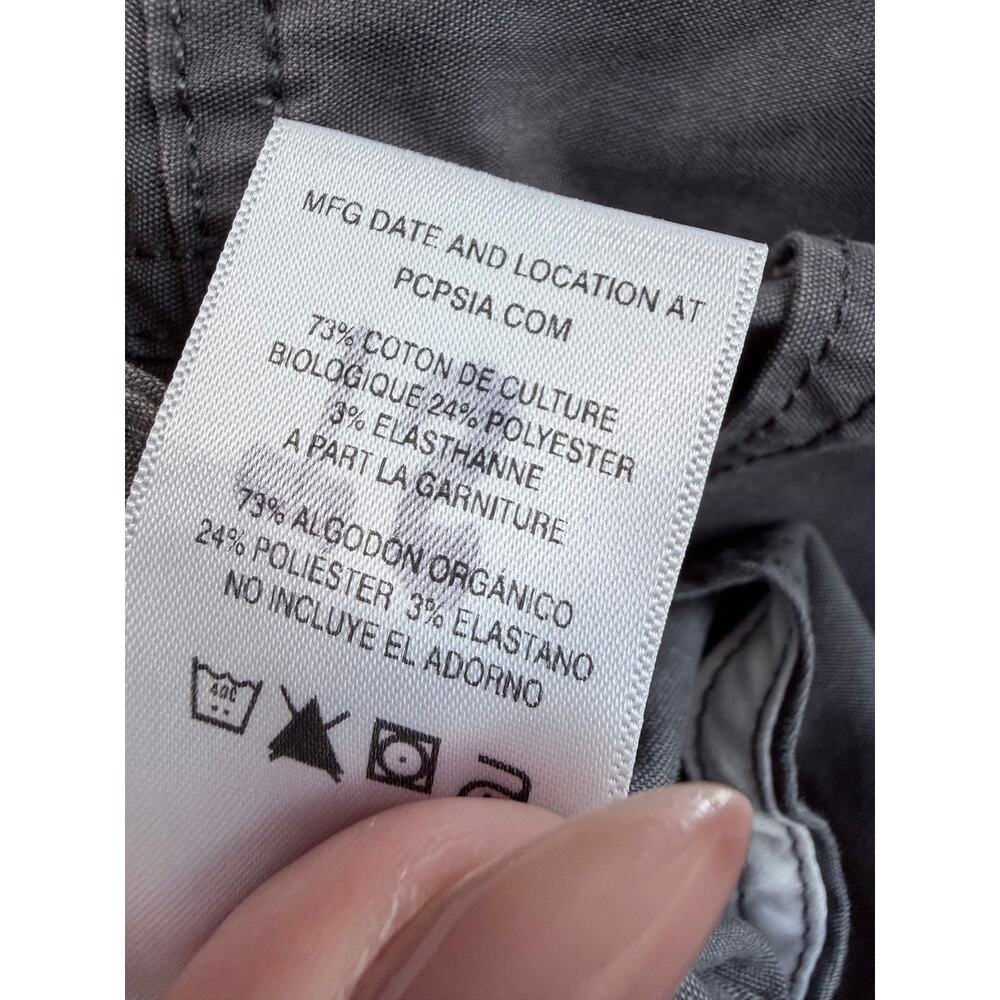 Patagonia Pants Size 8 Gray Organic Cotton Stretch Outdoor Utility Straight Legs - Picture 7 of 8